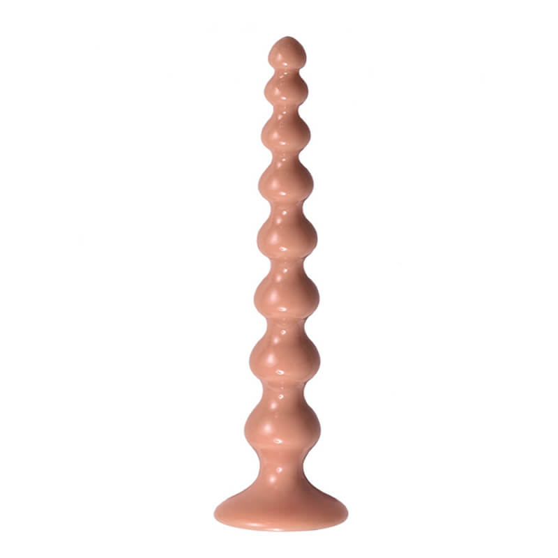 Super Long Soft Big Anal Beads With Suction Cup For Prostate Massaging