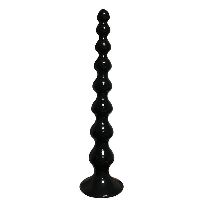 Super Long Soft Big Anal Beads With Suction Cup For Prostate Massaging
