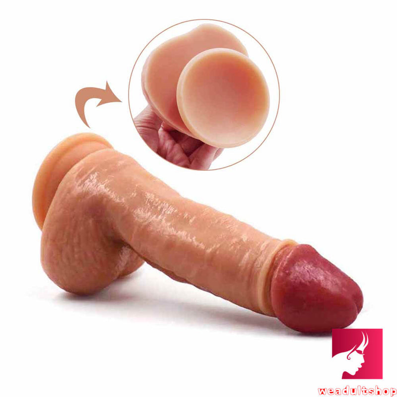 7.67in Dual Layer Dildo Real Feeling Sex Toy For Masturbation