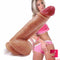 7.67in Dual Layer Dildo Real Feeling Sex Toy For Masturbation