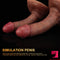 6.3in 7.09in Real Touch Feel Dildo Soft Silicone Simulation Toy