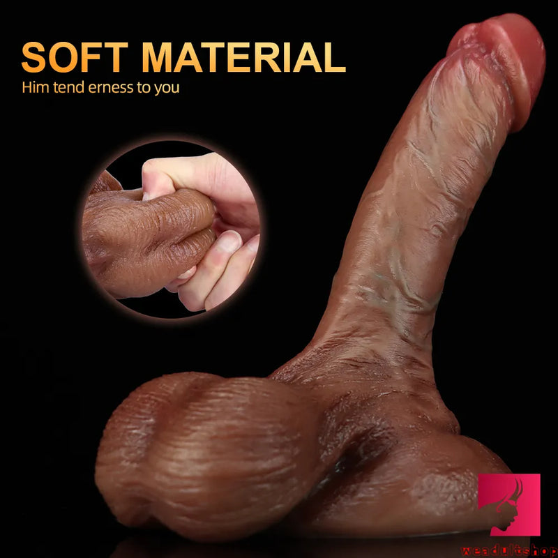 6.3in 7.09in Real Touch Feel Dildo Soft Silicone Simulation Toy