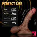 6.3in 7.09in Real Touch Feel Dildo Soft Silicone Simulation Toy