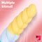 8.07in Fantasy Spiral Flexible Butt Plug Dildo For Women Orgasm