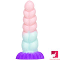 8.07in Fantasy Spiral Flexible Butt Plug Dildo For Women Orgasm