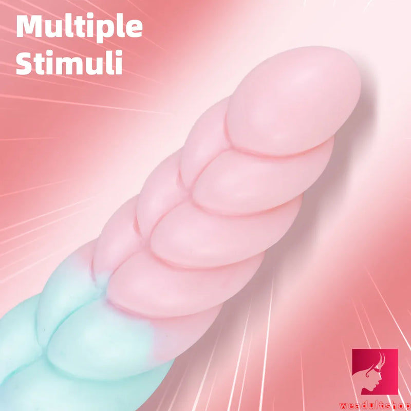 8.07in Fantasy Spiral Flexible Butt Plug Dildo For Women Orgasm