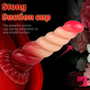8.07in Ombre Spiral Dildo With Pink Tender Glans For Fucking