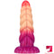 8.07in Ombre Spiral Dildo With Pink Tender Glans For Fucking