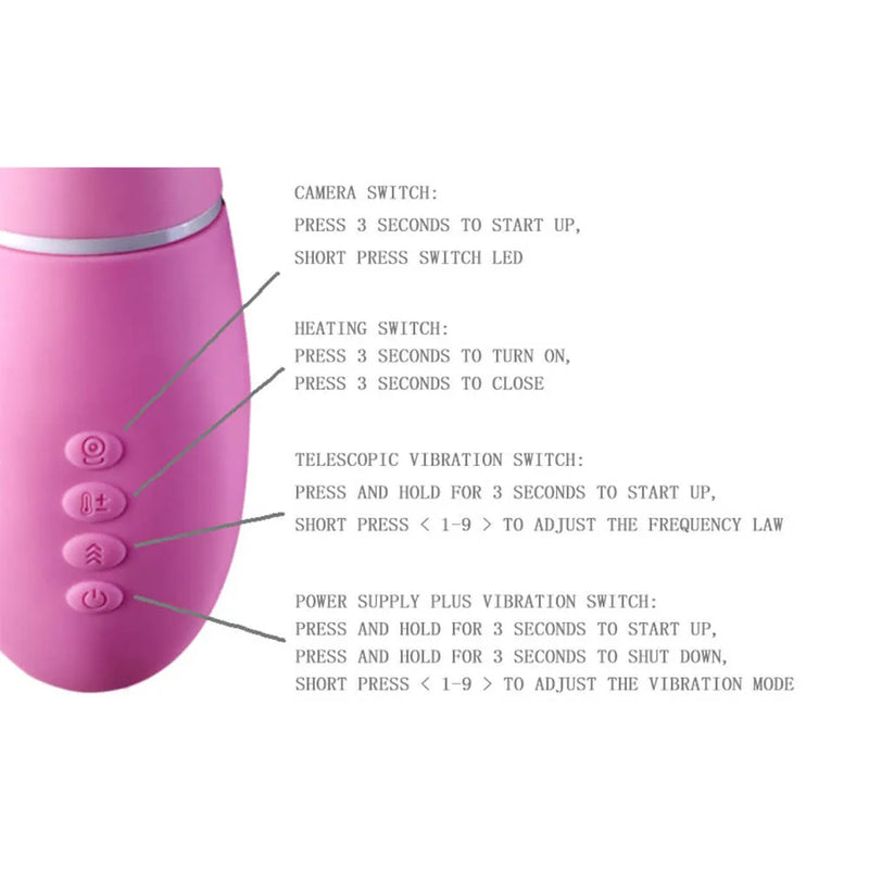 Camera APP Remote Control Vibrator Dildo Sex Toy For Women