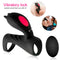 9 Vibration Modes Dual Loops Cock Ring Portable Electric Massage Toy - Adult Toys 
