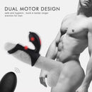 9 Vibration Modes Dual Loops Cock Ring Portable Electric Massage Toy - Adult Toys 