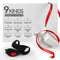 9 Vibration Modes Dual Loops Cock Ring Portable Electric Massage Toy - Adult Toys 