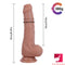 Four Different Colors Uncut Dildo With Moving Foreskin