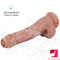 Four Different Colors Uncut Dildo With Moving Foreskin