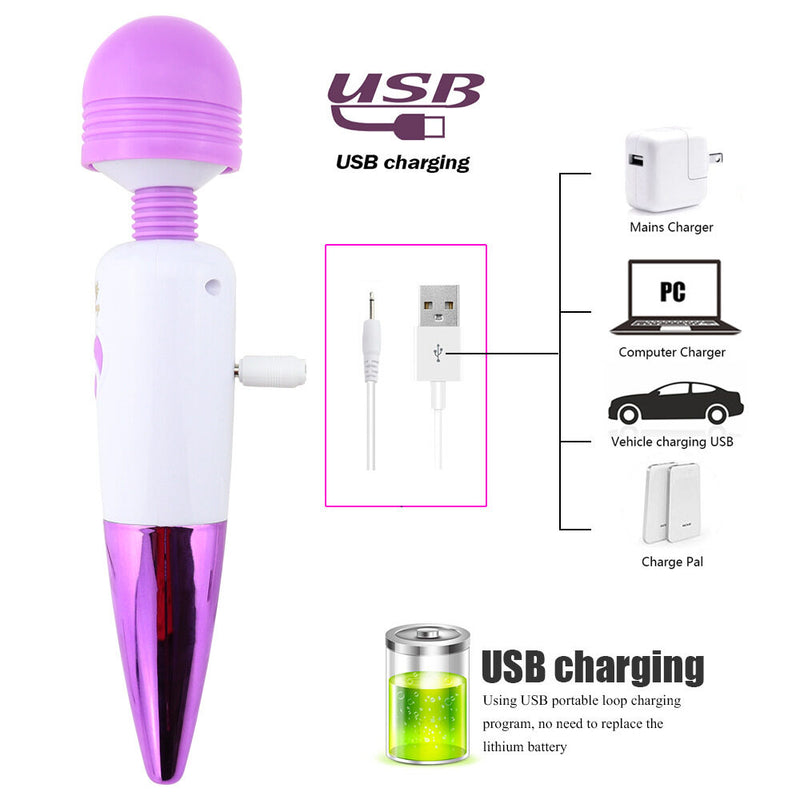 USB Charging Strong Vibration Female Vibrator For Adult