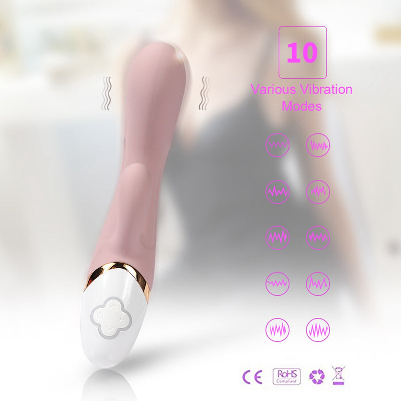 Silicone G-spot Massage Variable Frequency AV Wand Vibrator