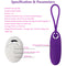 Wireless Remote Control Silicone Waterproof Vibrator