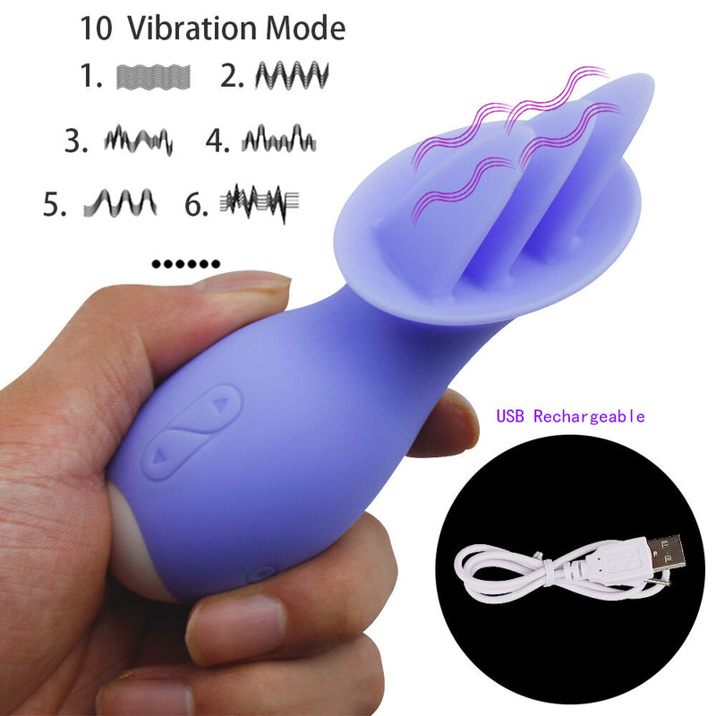 YHNB Tongue Licking USB Charging Waterproof Vibrator