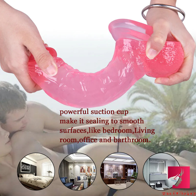 9.45in Realistic Skin Feeling Penis Dildo Adult Erotic Sex Toy