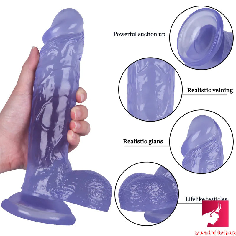 9.45in Realistic Skin Feeling Penis Dildo Adult Erotic Sex Toy