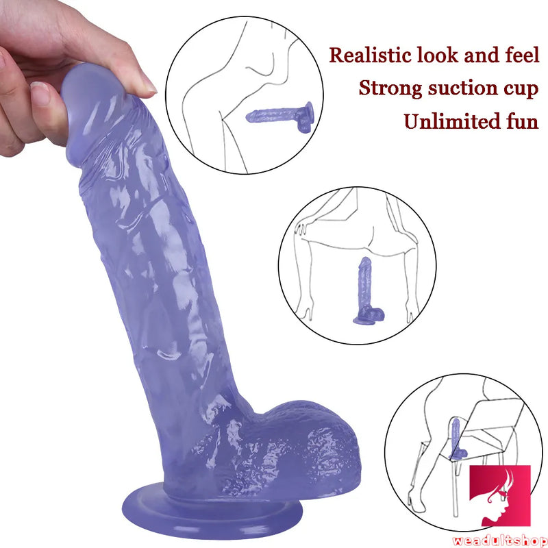9.45in Realistic Skin Feeling Penis Dildo Adult Erotic Sex Toy
