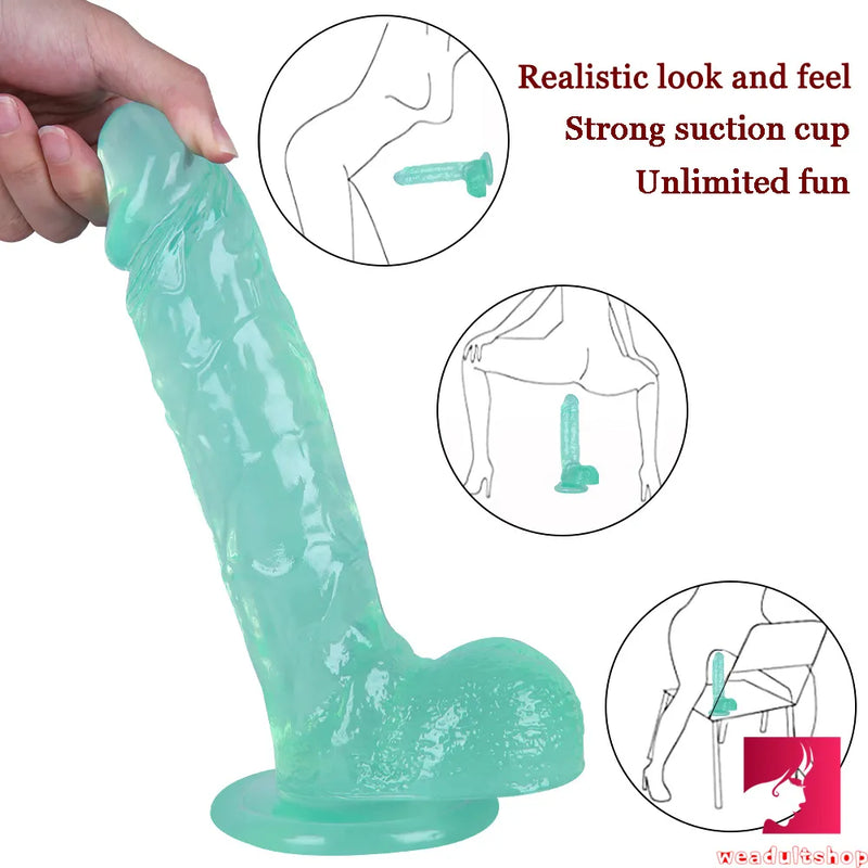 9.45in Realistic Skin Feeling Penis Dildo Adult Erotic Sex Toy