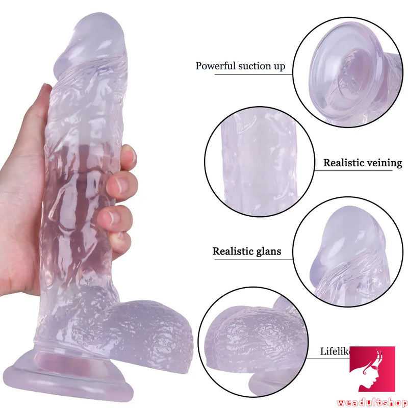 9.45in Realistic Skin Feeling Penis Dildo Adult Erotic Sex Toy