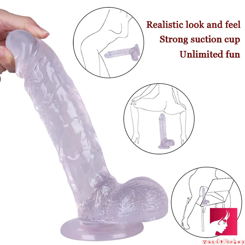 9.45in Realistic Skin Feeling Penis Dildo Adult Erotic Sex Toy