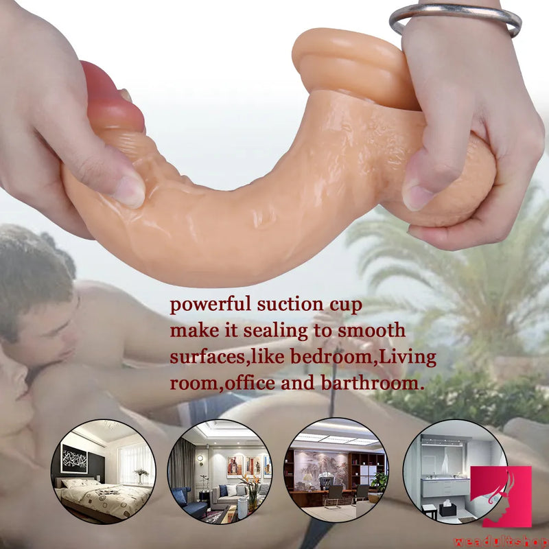 9.45in Realistic Skin Feeling Penis Dildo Adult Erotic Sex Toy