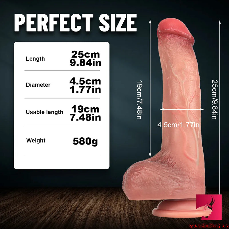 9.84in Silicone imitation Realistic Penis Soft Big Dildo Love Toy