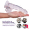 7.09in Artificial Dildo For Women Suction Cup Realistic Dildo