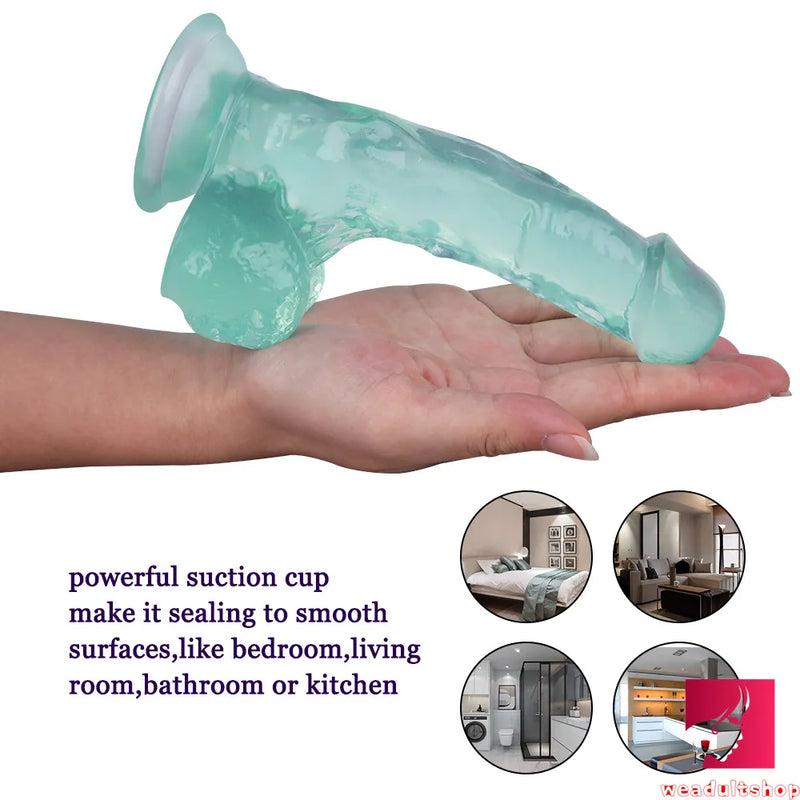 7.09in Artificial Dildo For Women Suction Cup Realistic Dildo