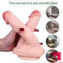 8.46in Asian Lesbian Dildo Standing Strap-on Insert Dildo