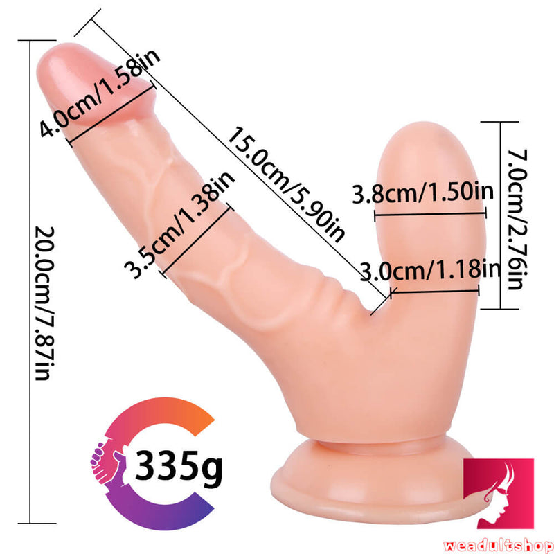 7.87in Double Ended Anal Dildo Ultra Skin Sex Toy