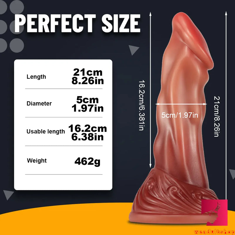 8.26in Fantasy Anal Lifelike Dildo Realistic Penis Women Sex Toy