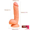 9.25in Soft Sexy Realistic Penis Dildo G Spot Vagina Stimulator