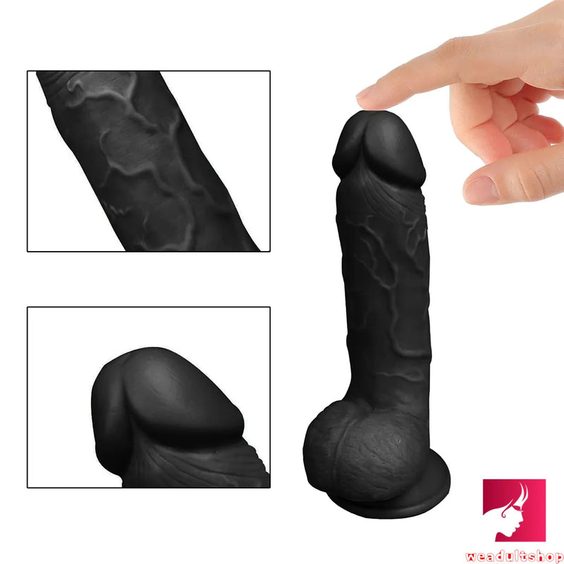 9.25in Soft Sexy Realistic Penis Dildo G Spot Vagina Stimulator