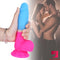 7.87in Realistic Soft Human Penis Dildo For Women Gay Lesbian