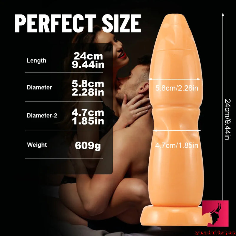 9.44in Premium Big Thick Butt Plug Dildo For Anal Stimulator