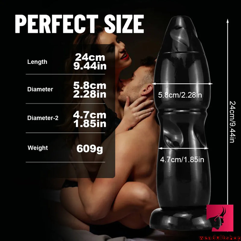 9.44in Premium Big Thick Butt Plug Dildo For Anal Stimulator