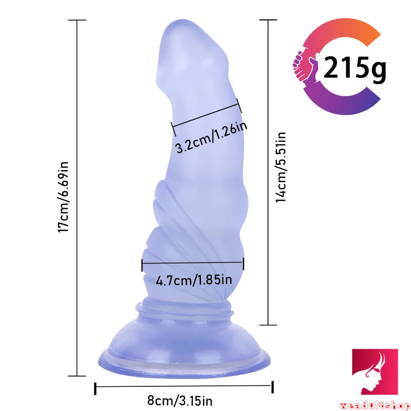 6.69in 2in1 Bullet Design Dildo Butt Plug Sex Toy
