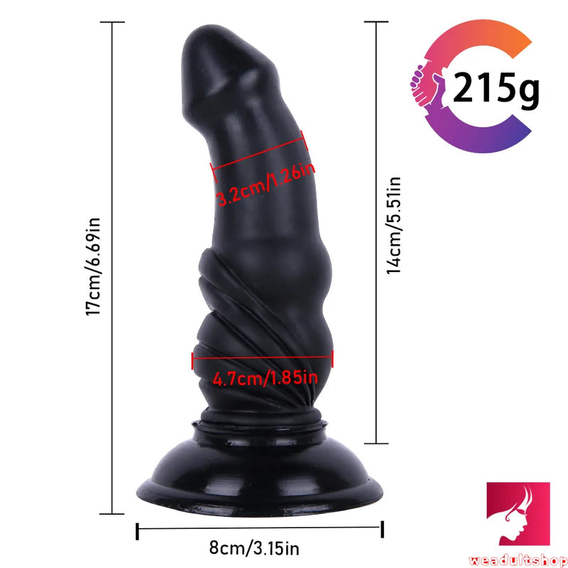 6.69in 2in1 Bullet Design Dildo Butt Plug Sex Toy