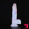 7.87in Flesh Cystal Strap-on Dildo For Men Women Lesbian Masturbation