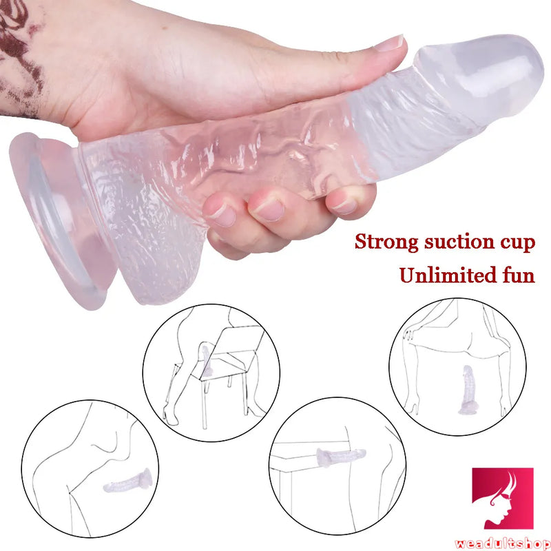 7.87in Flexible G-spot Realistic Dildo With Powerful Suction Cup