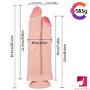 10.43in Conjoined Dual Headed Realisic Dildo For Couples Women Masturbation