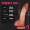 7.95in 9.84in Soft Silicone Realistic Uncut Dildo With Foreskin