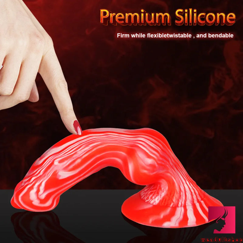 7.6in Dog Animal Odd Design Silicone Fleshly Dildo For Vagina