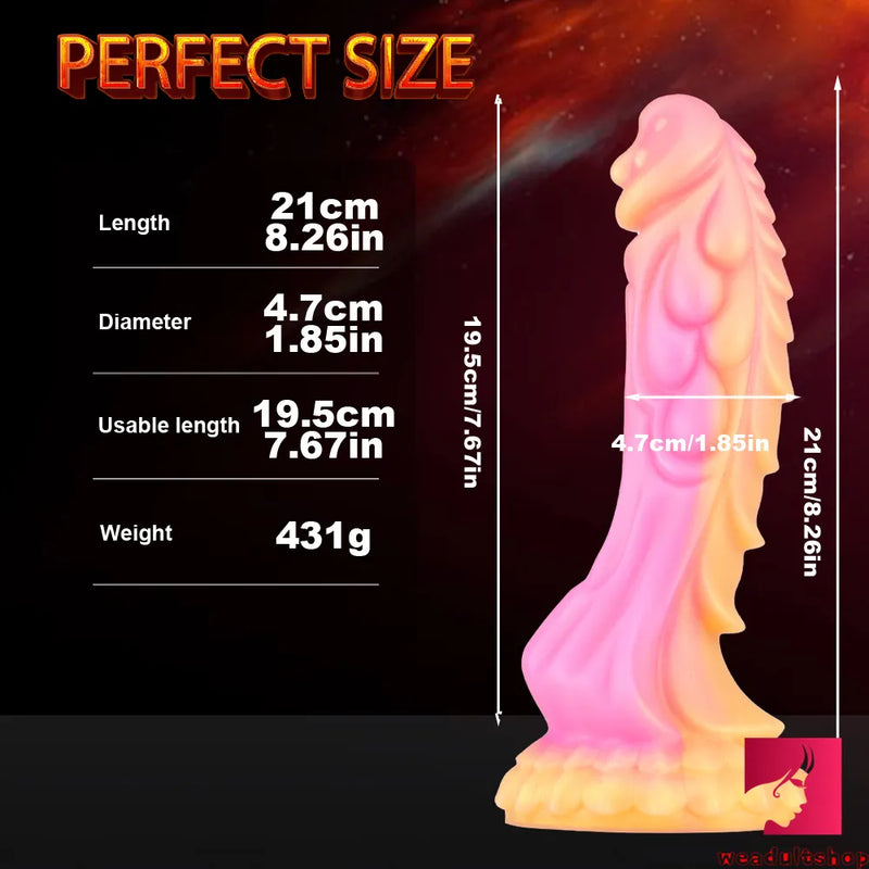 8.26in Dragon Dildo Thick Female Masturbation Penis Love Toy