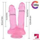 8.46in Asian Lesbian Dildo Standing Strap-on Insert Dildo