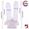 8.46in Asian Lesbian Dildo Standing Strap-on Insert Dildo